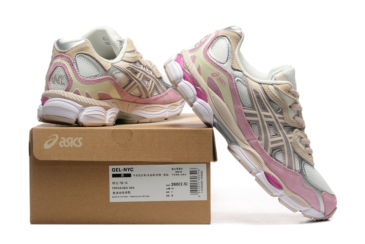 ASICS GEL-NYC "Cream Pink Silver"