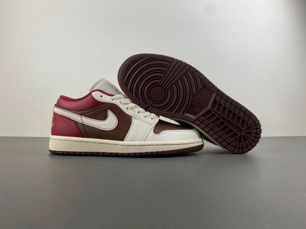 Air Jordan 1 Low "Year of the Horse" White/Brown/Bordeaux