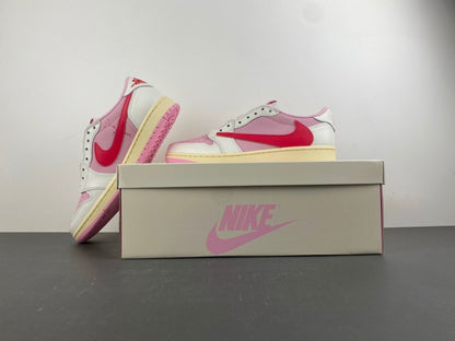 Travis Scott x Air Jordan 1 Low "Shy Pink"
