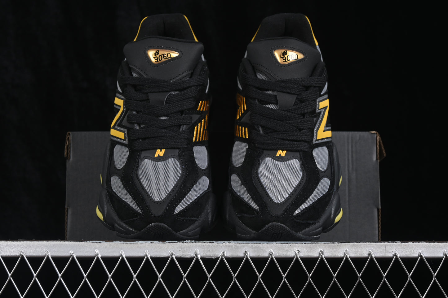 New Balance 9060 - Black / Yellow / Steel