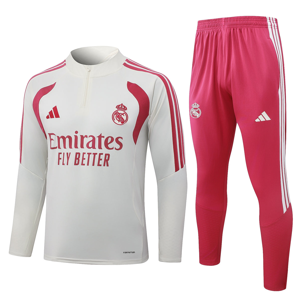 Survêtement Real Madrid Rose/Blanc 2026-2027