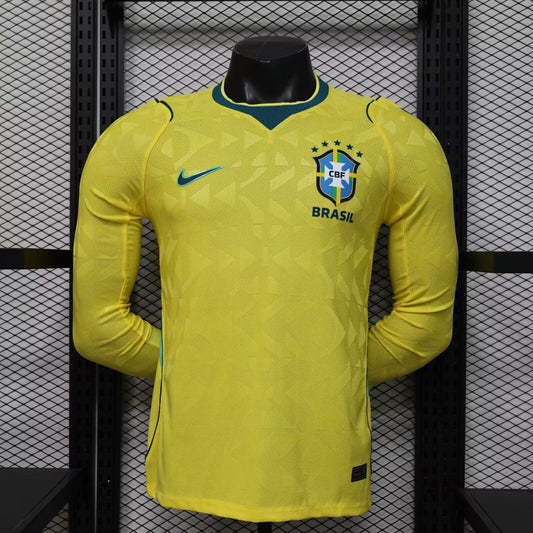 Maillot Brésil Domicile 2026 – Manches Longues Adulte