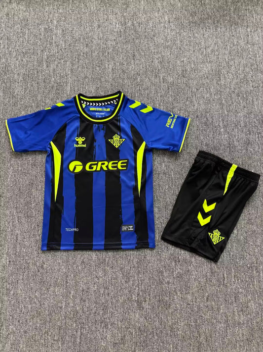 Ensemble enfant Real Betis – Bleu, Noir & Vert Fluo 2026-2027