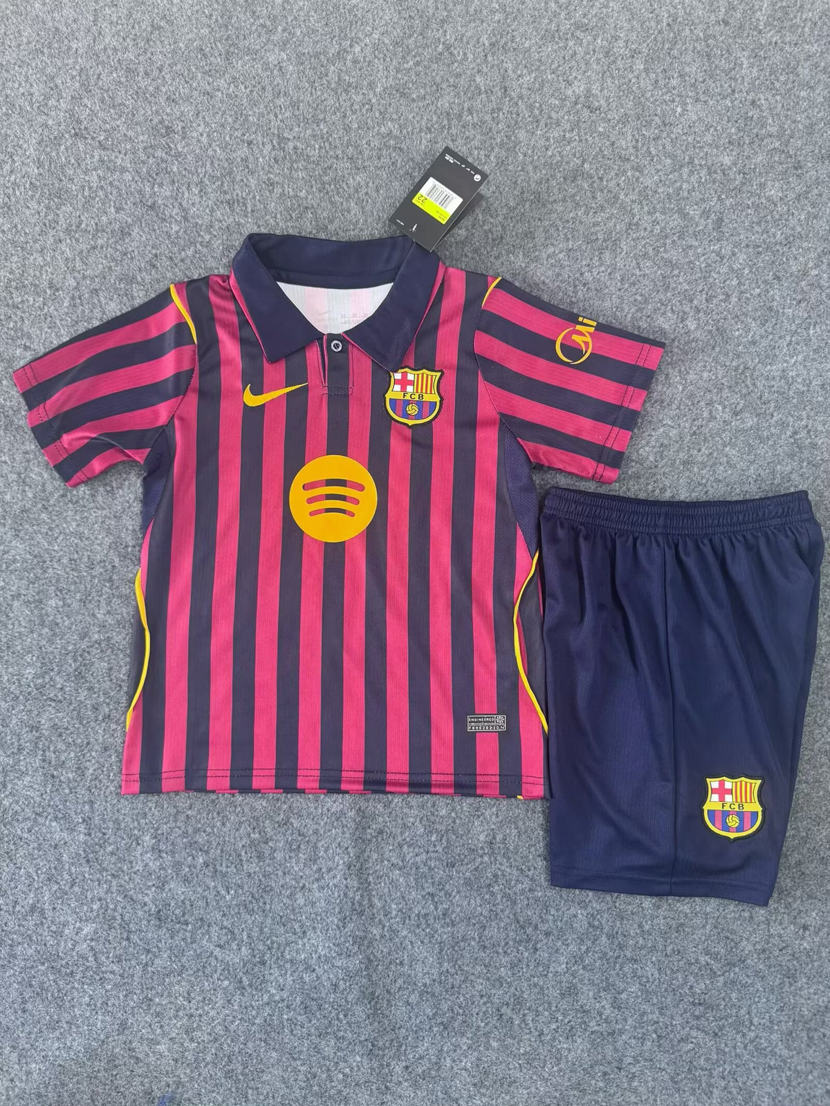 Ensemble enfant FC Barcelone – Style rétro
