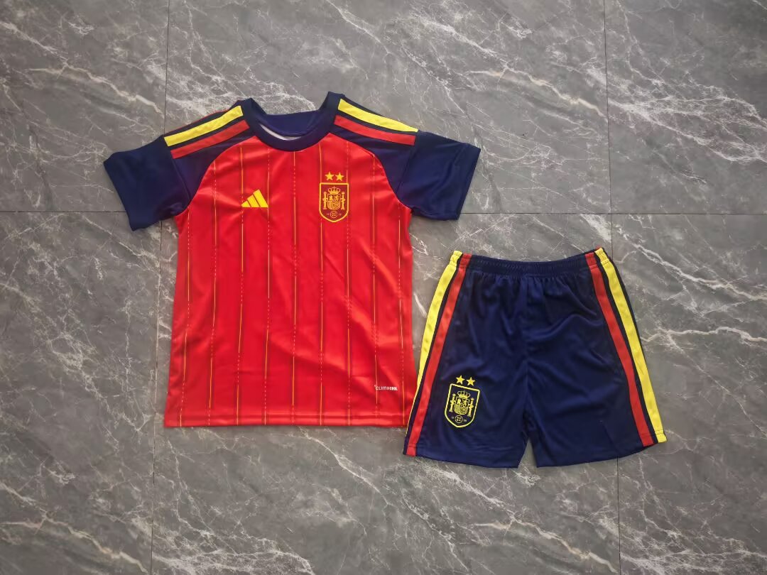 Maillot Kids Espagne Domicile deux Etoiles