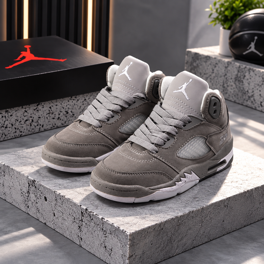 Air Jordan 5 Retro “Wolf Grey” – Grey/White