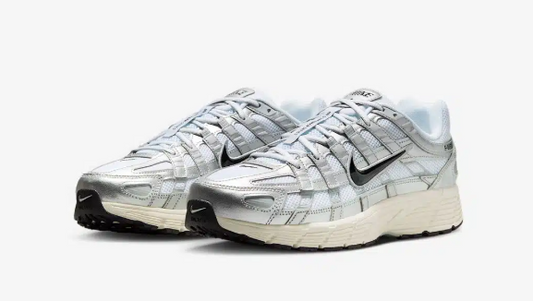 Nike P-6000 White Metallic Silver