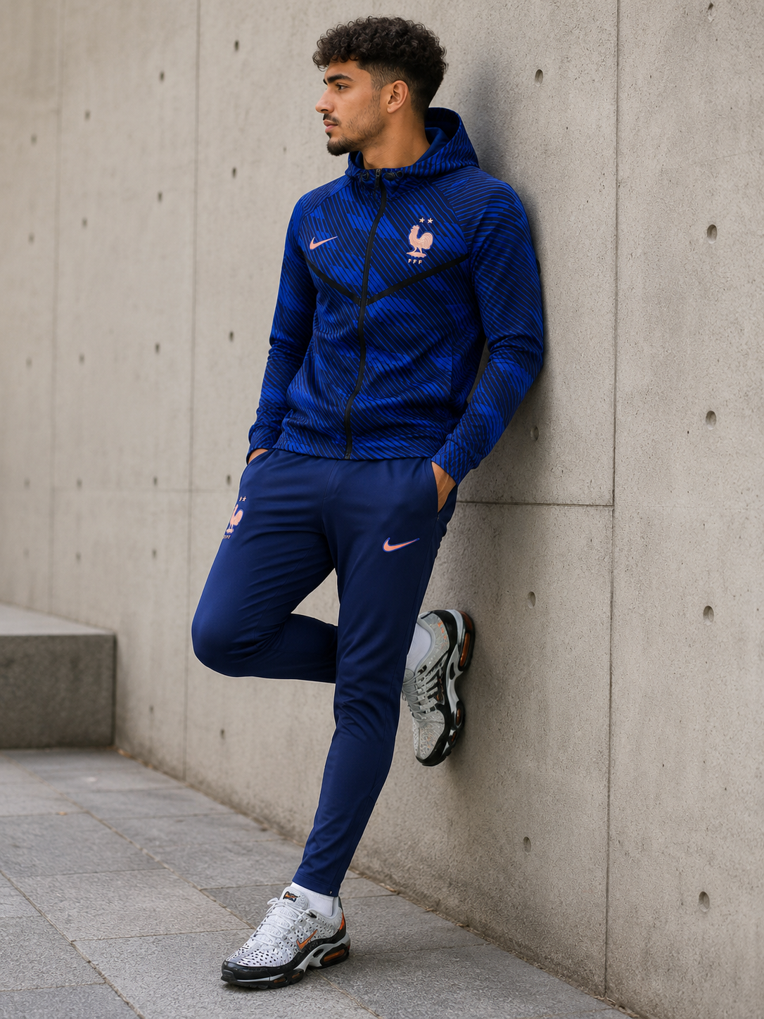 Nike Survêtement de l'équipe de France Bleu