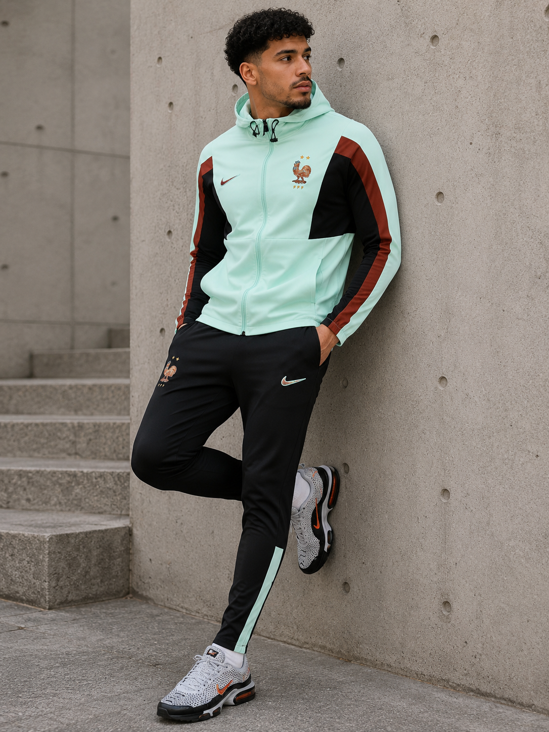 Nike Survêtement de l'équipe de France Vert Menthe