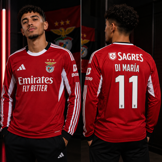 Maillot Benfica Domicile Manches Longues