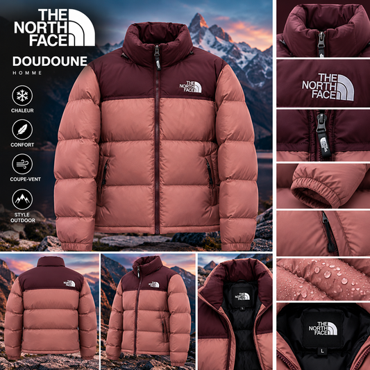 🧥 Doudoune The North Face – Rose & Bordeaux