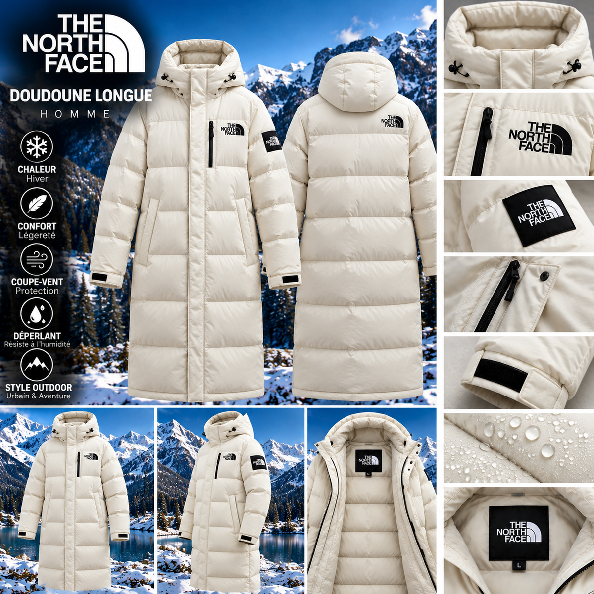 Manteau The North Face Blanc