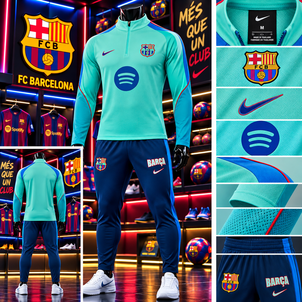 Survêtement FC Barcelone Turquoise 2026-2027