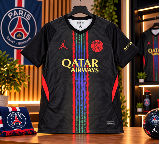 ⚫🔴 Maillot Paris Saint-Germain – Jordan Noir 2026-2027