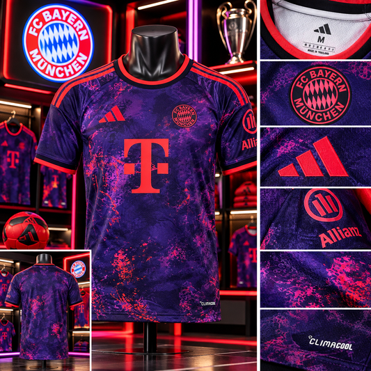 🔴🔵 Maillot Bayern Munich – Violet / Rouge – Version 2026/2027