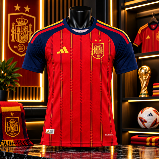Maillot Espagne Domicile 2026 – Deux Étoiles