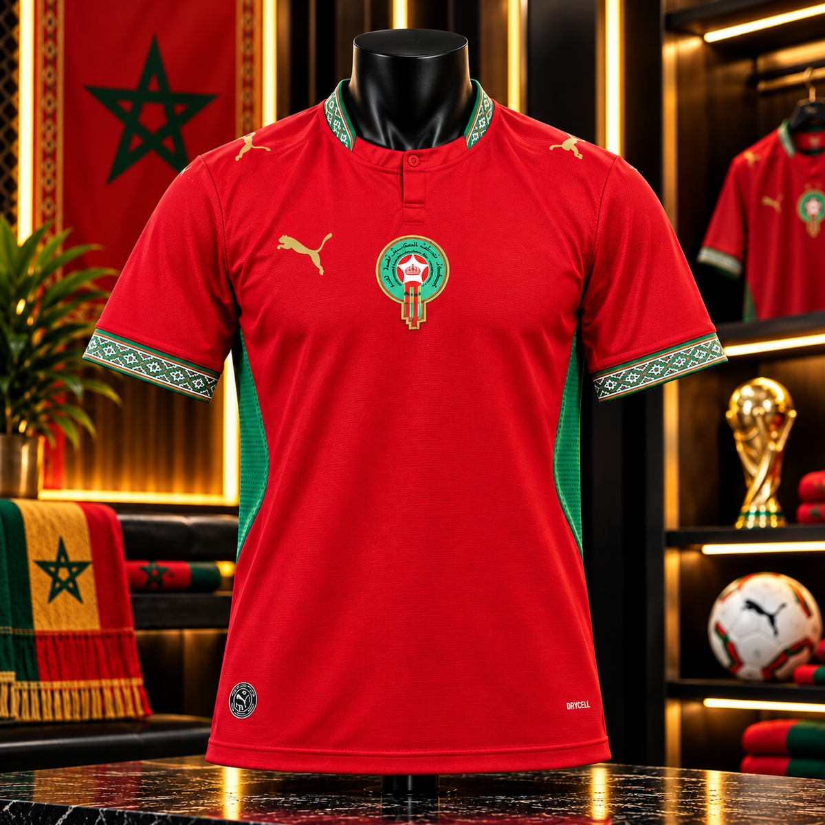 Maillot des Lions de l'Atlas Maroc Domicile — Édition 2026