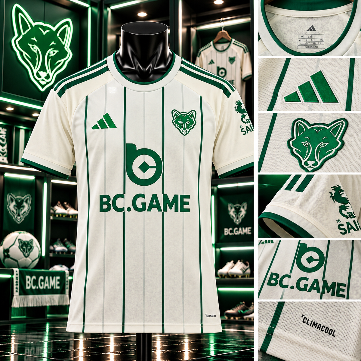 Maillot Leicester City – Édition Blanc & Vert 💚🤍