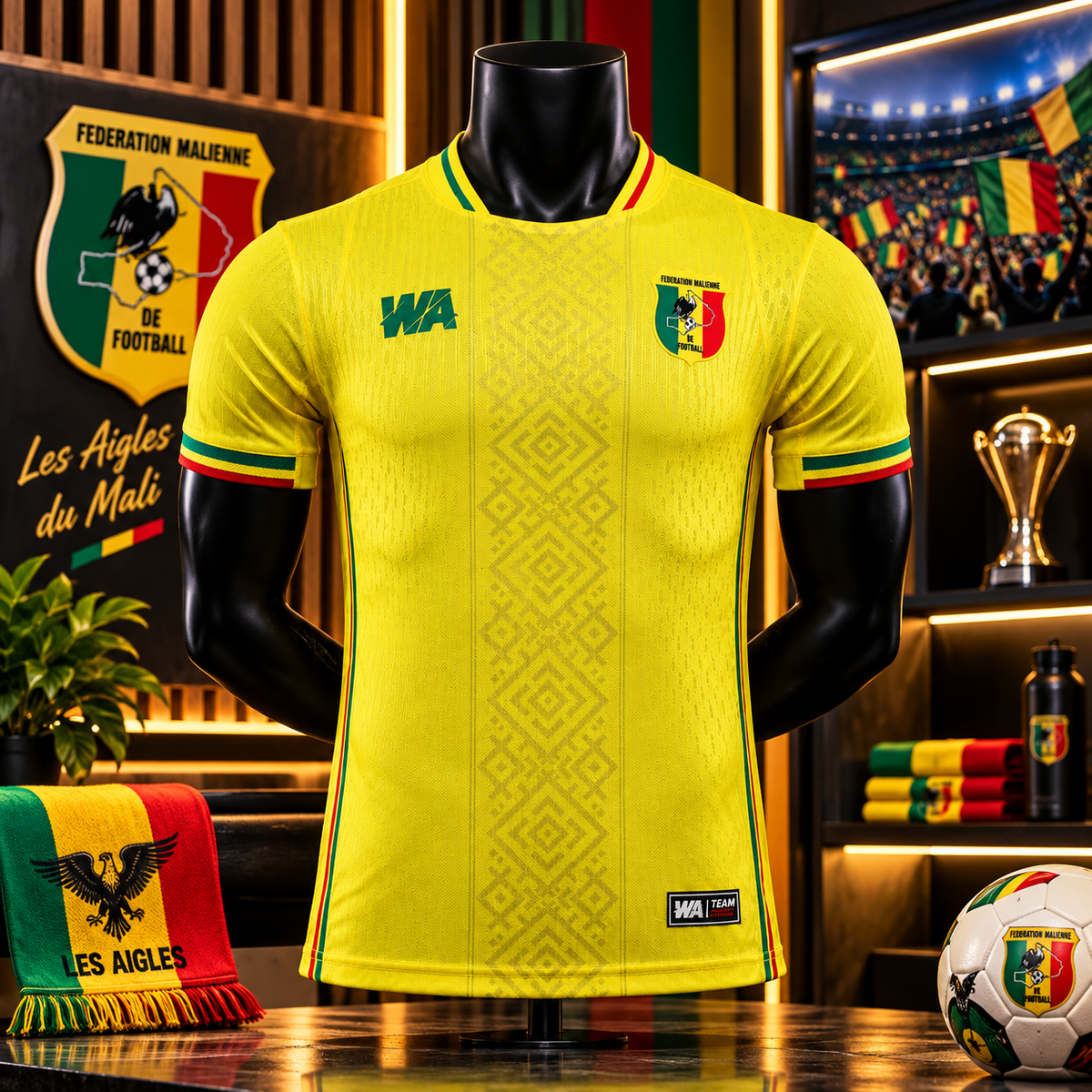 Maillot Mali jaune 2026-2027 – Les Aigles