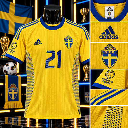 Maillot Rétro Suède – 2002 💛💙