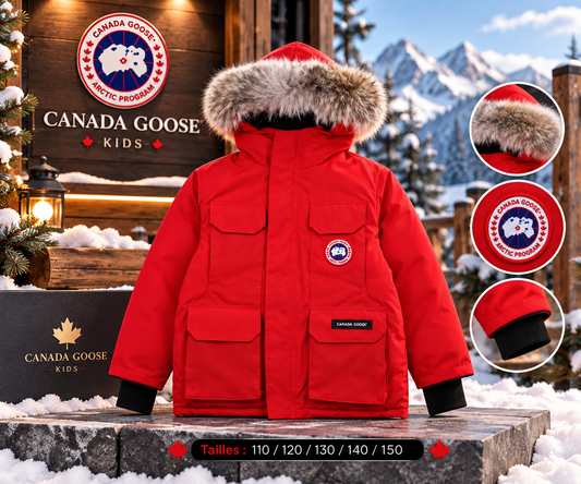 🧥 Parka Canada Goose Enfant – Rouge