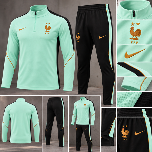 Nike Survêtement de l'équipe de France Vert Menthe