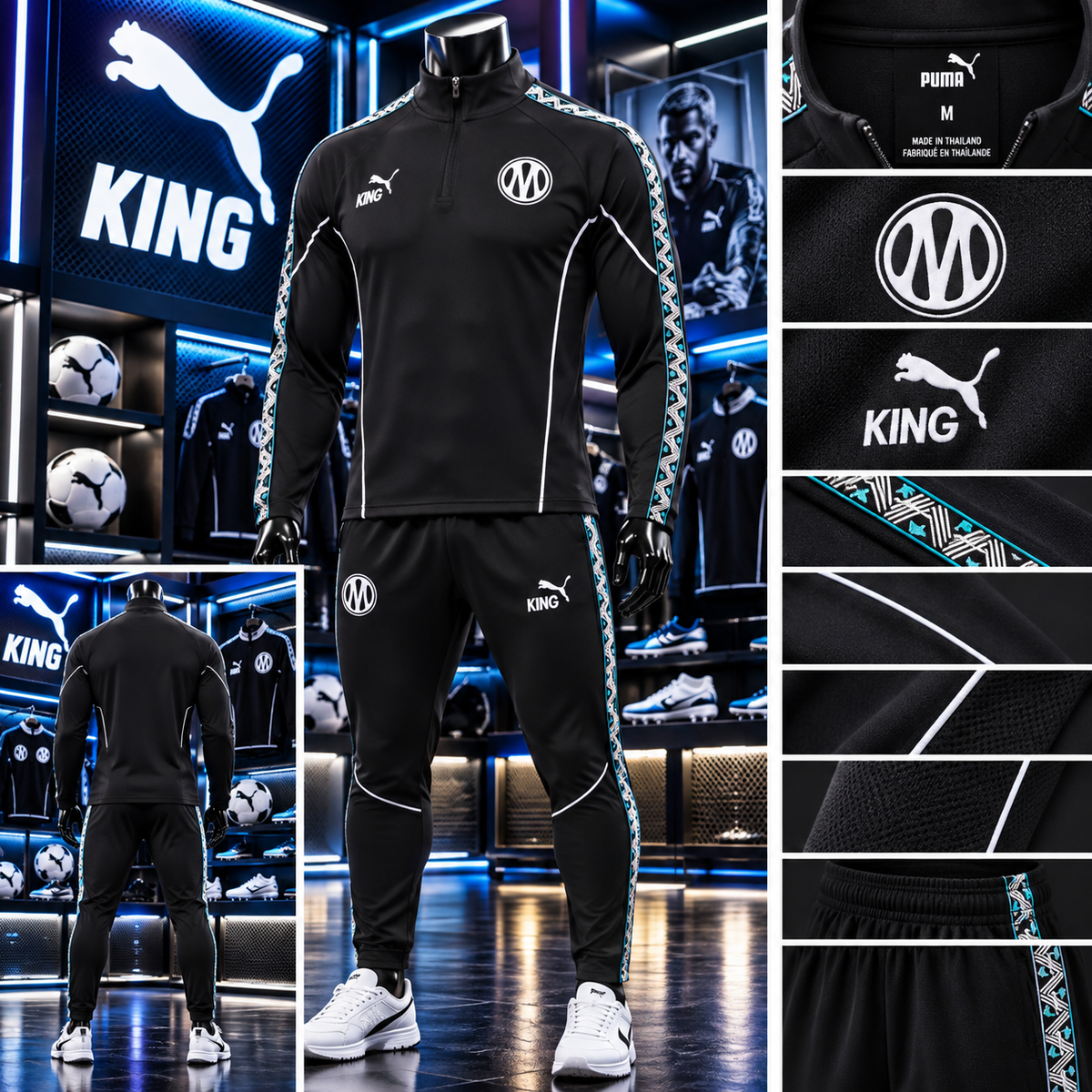 Survêtement Olympique de Marseille Black 2026-2027