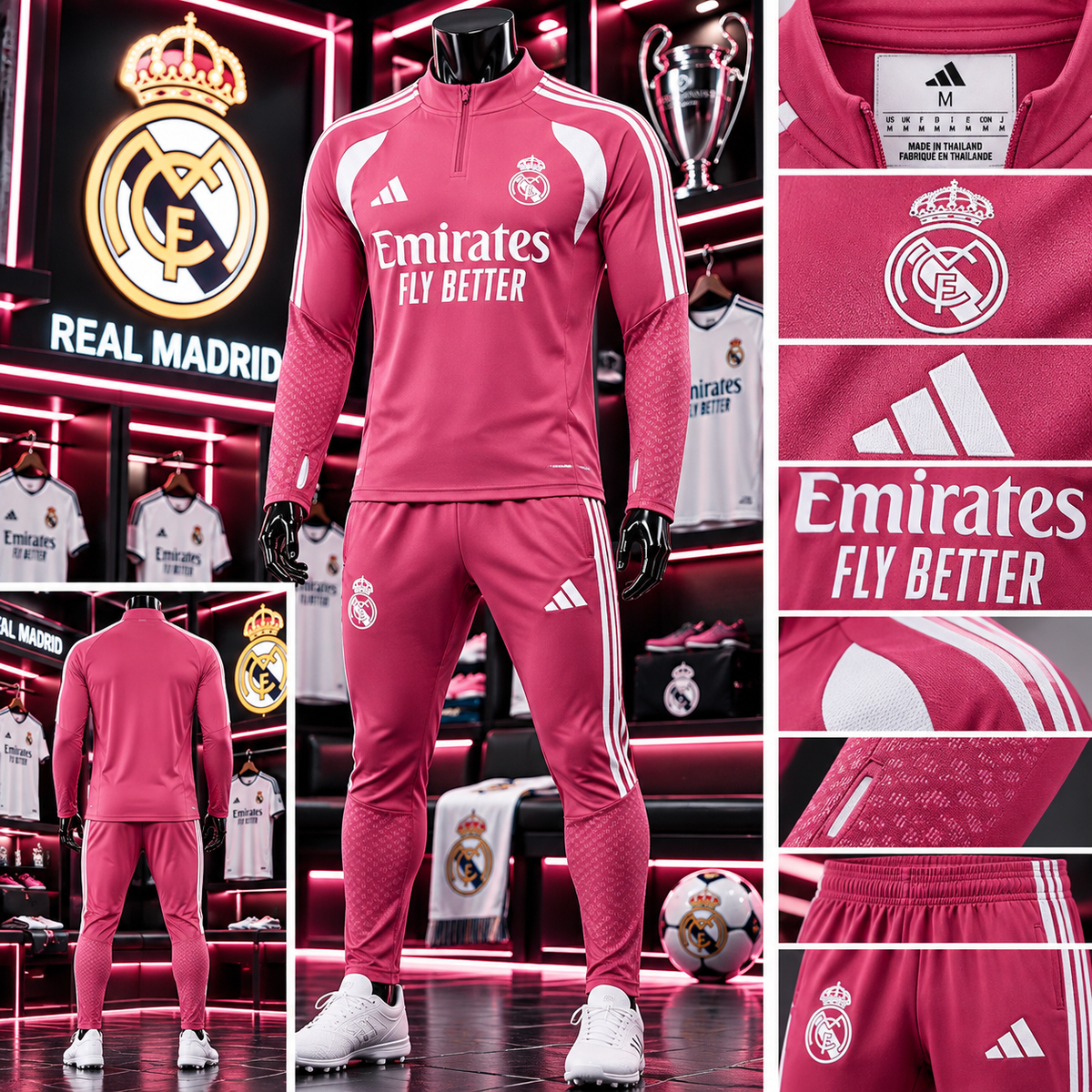 Survêtement Real Madrid Rose 2026-2027