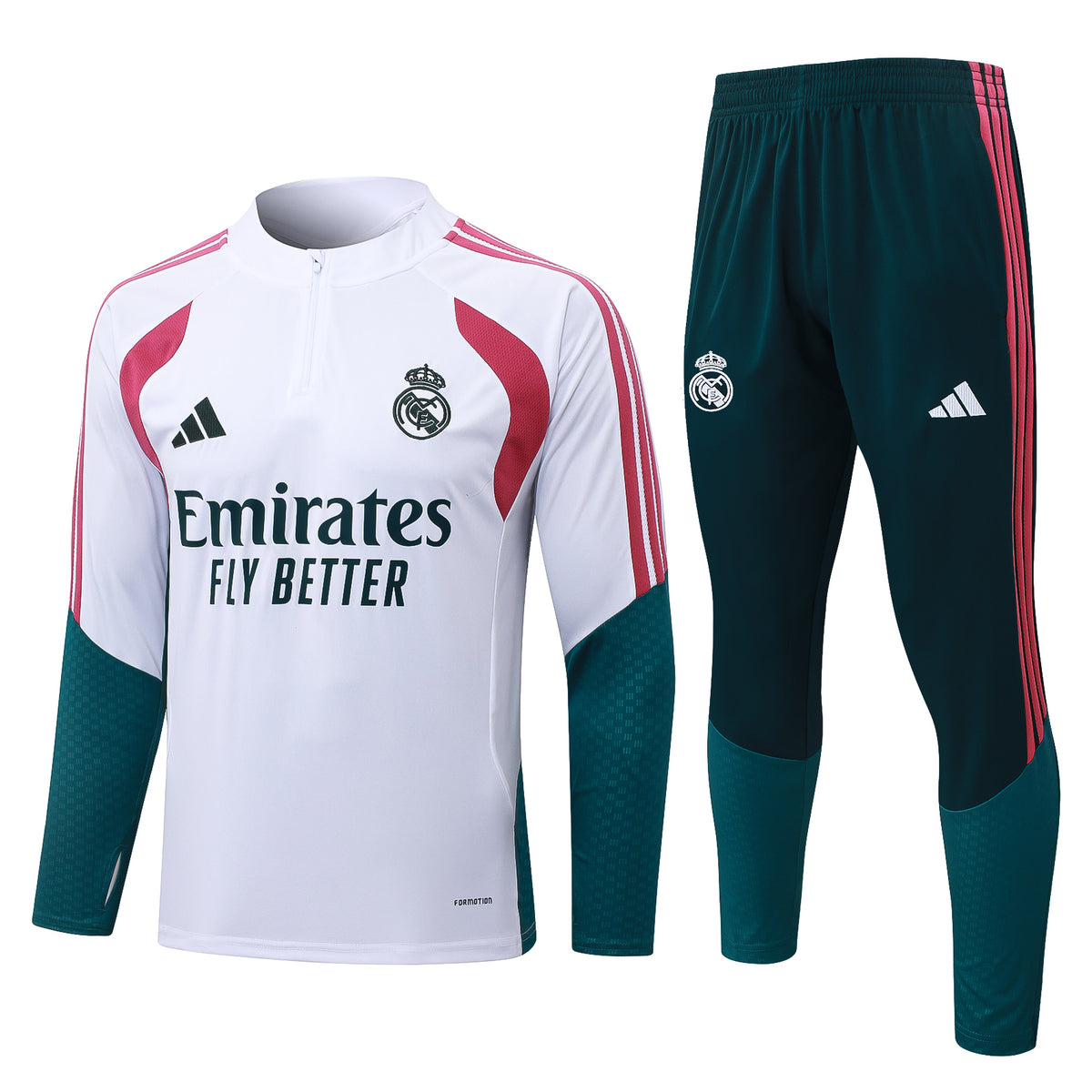 Survêtement Real Madrid Blanc/Vert/Rose 2026-2027
