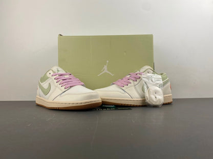 Nike Air Jordan 1 Low Blanc Cassé/Vert