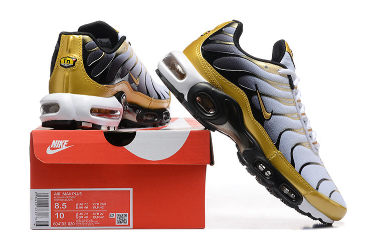 Nike Air Max Plus TN "White Metallic Gold Black"